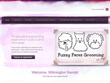 Tablet Screenshot of fuzzyfacesgrooming.com
